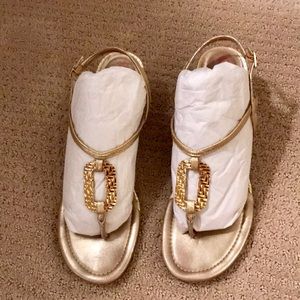 Lily Pulitzer Gold Sandals